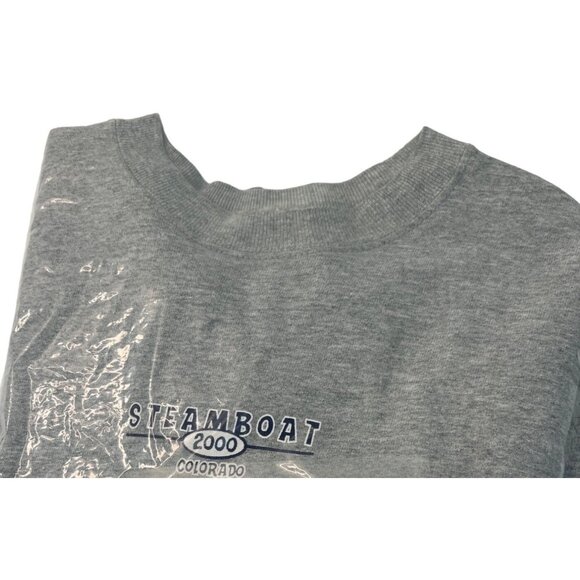 Fruit of the Loom Large Grey Cotton Blend 2000 Steamboat Sweatshirt 40d - Picture 11 of 11